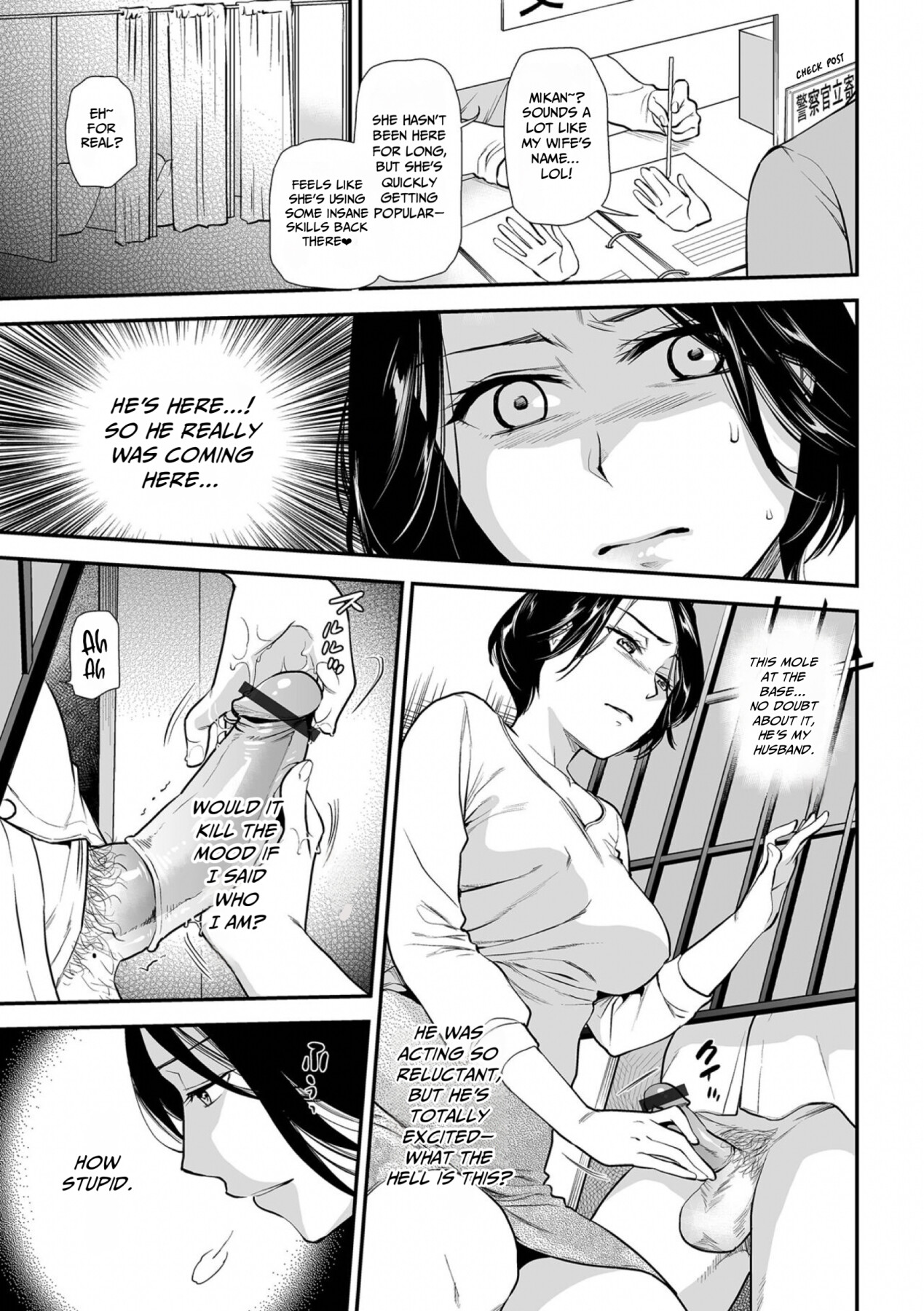 Hentai Manga Comic-Handjob Wife-Read-9